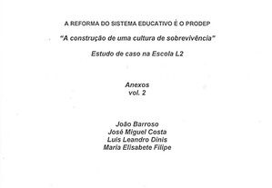 A Construção de uma Cultura de Sobrevivência   Estudo de Caso Na Escola L2   Volume 2   Anexos