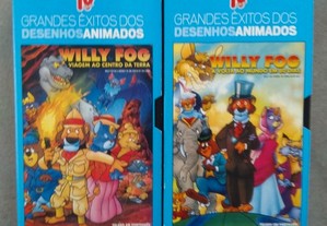 Conjunto Duas Cassetes VHS Willy Fog - Grandes Êxitos Desenhos Animados