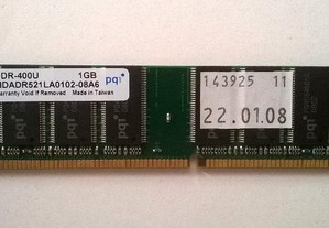 Memória RAM de 1GB para desktop