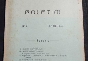 Escola Central de Oficiais 7 - Boletim 1933