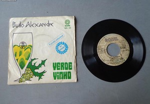 Disco vinil single - Paulo Alexandre - Verde Vinho