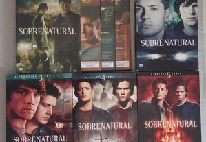 dvd: série "Sobrenatural", várias temporadas