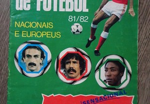 Caderneta de cromos de futebol - Campeões de Futebol Nacionais e Europeus 81/82