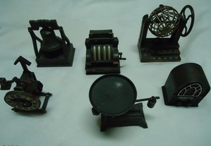 Peças em miniatura de colecção em cobre apara lápis made in Espanha