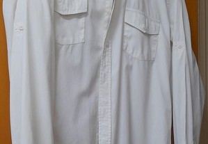 Camisa original Just Urban cor branco tamanho S/M