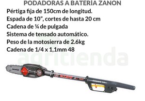 Zanon Podadora Rino II Manual com pértiga 150 cm