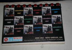 Calendário de secretária 1997