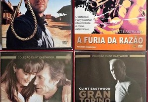 Clint Eastwood - 12 DVDs - Raros - Muito Bom Estado