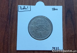 Moeda 1$00 de 1931 - Bela!!!