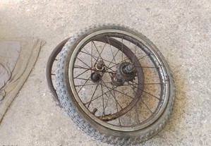 Par de rodas antigas nacionais para bicicletas dobraveis e outras 16x1.75