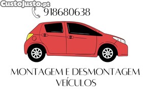 Presto serviços de montagem e desmontagem de veículos