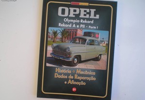 Livro técnico manual OPEL Olympia Rekord automóvel
