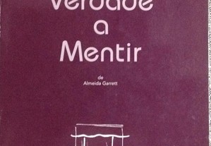 Livro "falar a verdade a mentir" de Almeida Garret