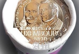 LUXEMBURGO - 2 euros Rolo de moedas Príncipe Henry - AM