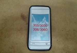 Capa em Silicone Gel Nokia Asha 305 / 306 Preta