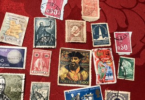 Lote de selos antigos