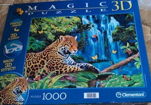 Puzzle 3D Jaguar com 1000 peças - Completo