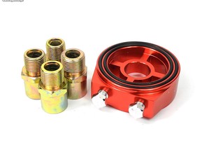 Red Universal Oil Filter Sandwich Plate Adapter M1