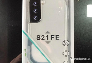 Capa de silicone reforçada para Samsung Galaxy S21 FE 5G