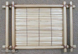 Bandeja de bambu 55x36cm