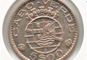 Cabo Verde - 5 Escudos 1968 - soberba