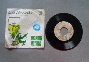 Disco vinil single - Paulo Alexandre - Vinho Verde