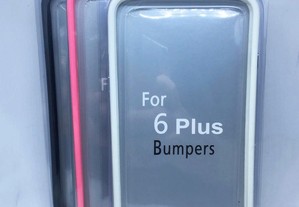 Bumper para iPhone 6 Plus / iPhone 6s Plus com botões de metal