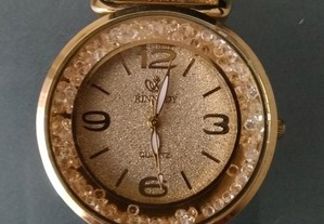 Relógio de pulso dourado novo