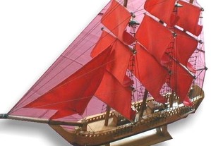 Barco de madeira 73x59cm