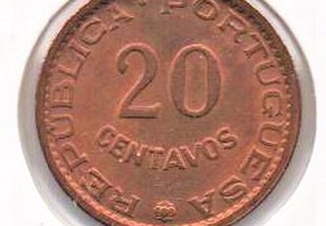 Timor - 20 Centavos 1970 - soberba