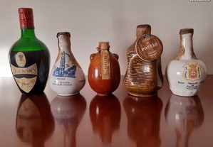 5 garrafas miniatura