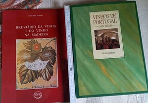 Dois livros sobre vinhos portugueses