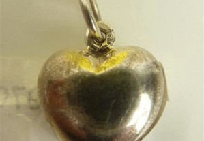 Medalha coração, de prata 925 com 1,5 gr