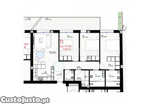 Apartamento T3 C/ Varanda, Freamunde, Paços De...