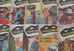 Lote MASCARILHA 90 ao 99 BD Banda Desenhada Aguiar e Dias Western Lone Ranger faroeste cowboys