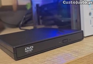 Leitor CD e DVD r CD Rom DVD Rom externo USB Novo