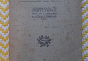 Provincia de Angola : Providencias tomadas pelo General J. M. R. Norton de Matos