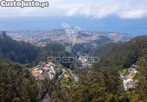 Terreno urbano numa zona verdejante com vista mar.