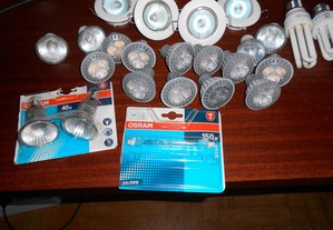 Focos para tetos falsos e outras lâmpadas
