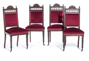 Conjunto Quatro Cadeiras Românticas