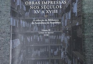 Catálogo das Obras Impressas nos Séculos XV a XVIII-Vol. III
