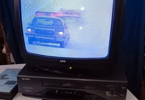 Leitor gravador video VHS Sharp VC-A462SM (BK)