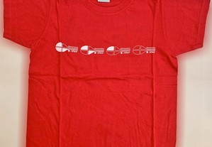 T-Shirt de Criança Unissexo, Ténis, Vermelha, Nova