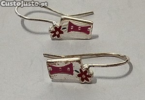 Brincos em Prata, como novos