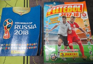 2 cadernetas-Russia 2018 e liga nos 17-18