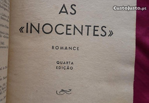 As Inocentes. Augusto da Costa. Romance. 1944.