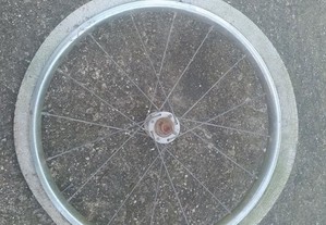 Roda de bicicleta de criança antiga frente 16x1/3/8 medida antiga