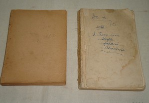 Dois livros antigos sem capa -Imitação de cristo 1922 -Os melhores Romances policiais 1931
