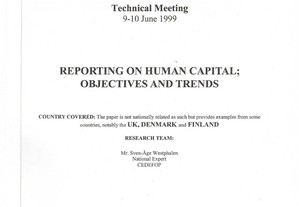 Reporting on Human Capital: Objectives and Trends