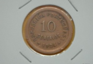320 - República: 10 centavos 1924 bronze, por 2,50